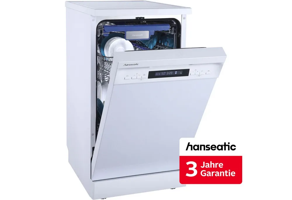 Hanseatic Standgeschirrspüler HG4585C107636RW, 10 Maßgedecke, inkl. 3 Jahre Herstellergarantie