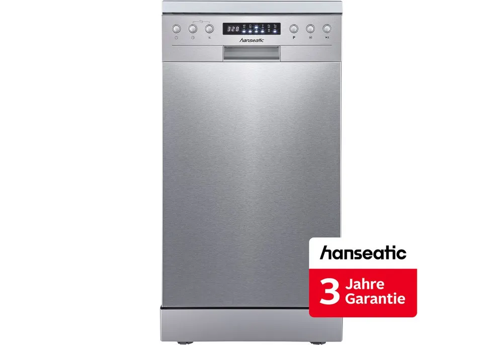 Hanseatic Standgeschirrspüler HG4585C10J7610DS, 10 Maßgedecke, inkl. 3 Jahre Herstellergarantie