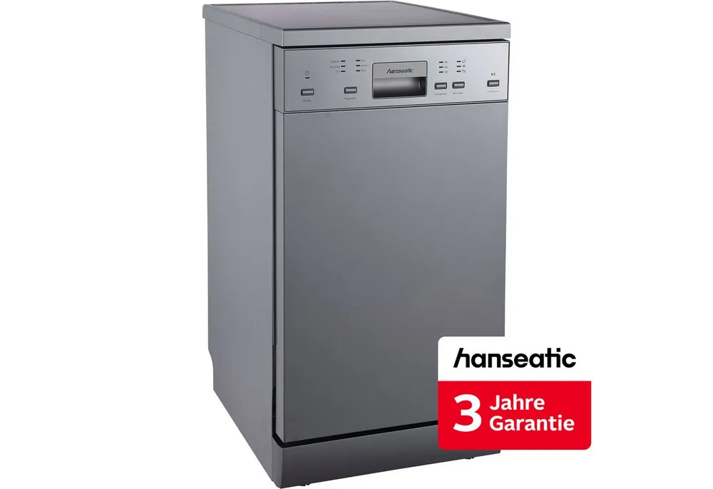 Hanseatic Standgeschirrspüler HG4585D107610HS, 10 Maßgedecke, inkl. 3 Jahre Herstellergarantie