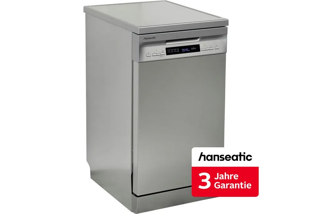Hanseatic Standgeschirrspüler HG4585D107636QS, 10 Maßgedecke, inkl. 3 Jahre Herstellergarantie
