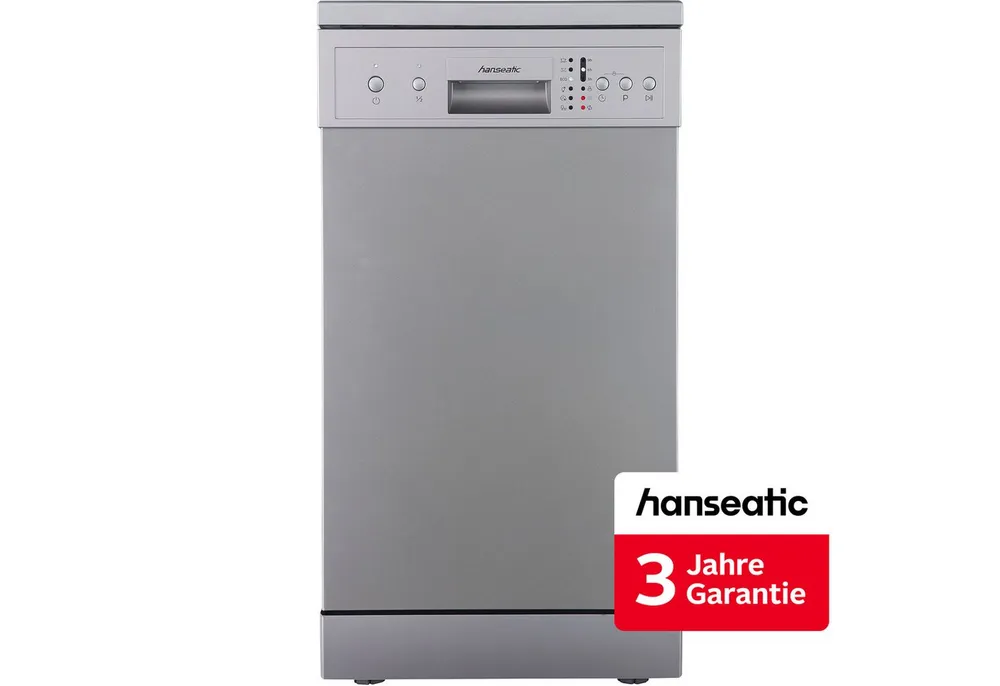Hanseatic Standgeschirrspüler HG4585E97636S, 9 Maßgedecke, inkl. 3 Jahre Herstellergarantie