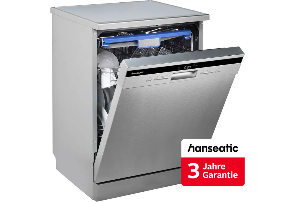 Hanseatic Standgeschirrspüler HG6085B14U7635ES, 14 Maßgedecke, inkl. 3 Jahre Herstellergarantie
