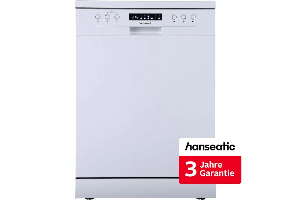 Hanseatic Standgeschirrspüler HG6085C13J7609DW, 13 Maßgedecke, inkl. 3 Jahre Herstellergarantie