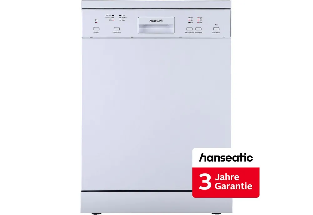 Hanseatic Standgeschirrspüler HG6085D137609HW, 14 Maßgedecke, inkl. 3 Jahre Herstellergarantie