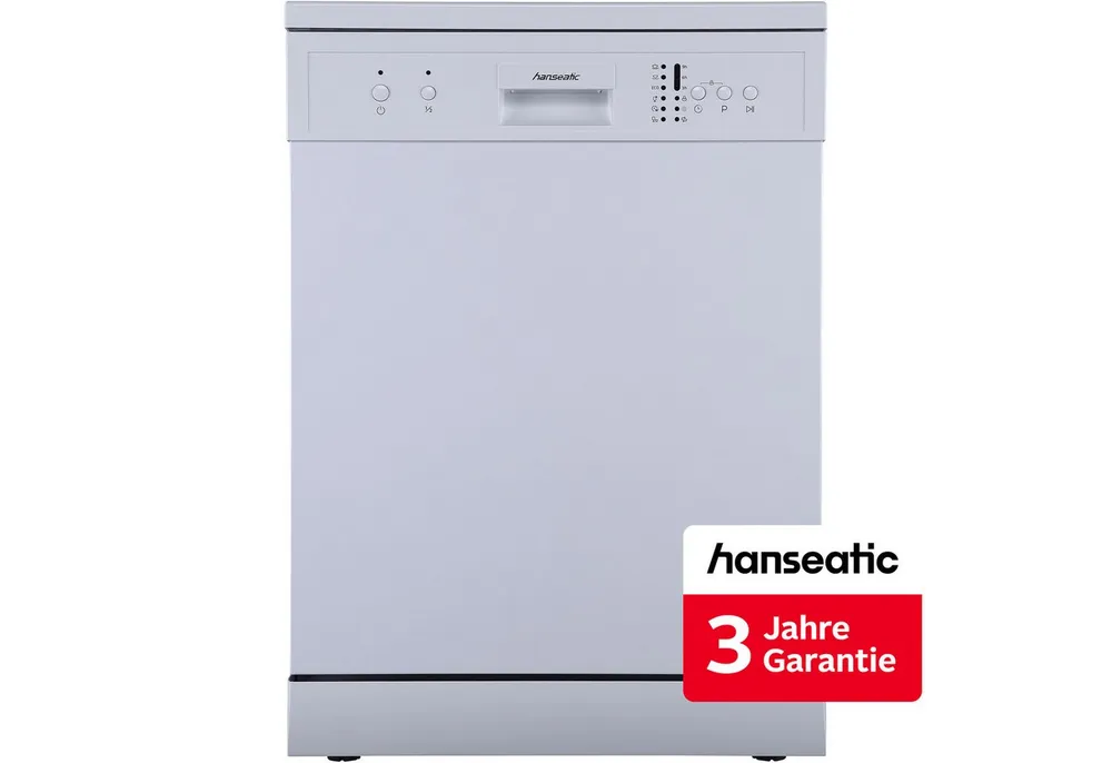 Hanseatic Standgeschirrspüler HG6085E127635W, 12 Maßgedecke, inkl. 3 Jahre Herstellergarantie
