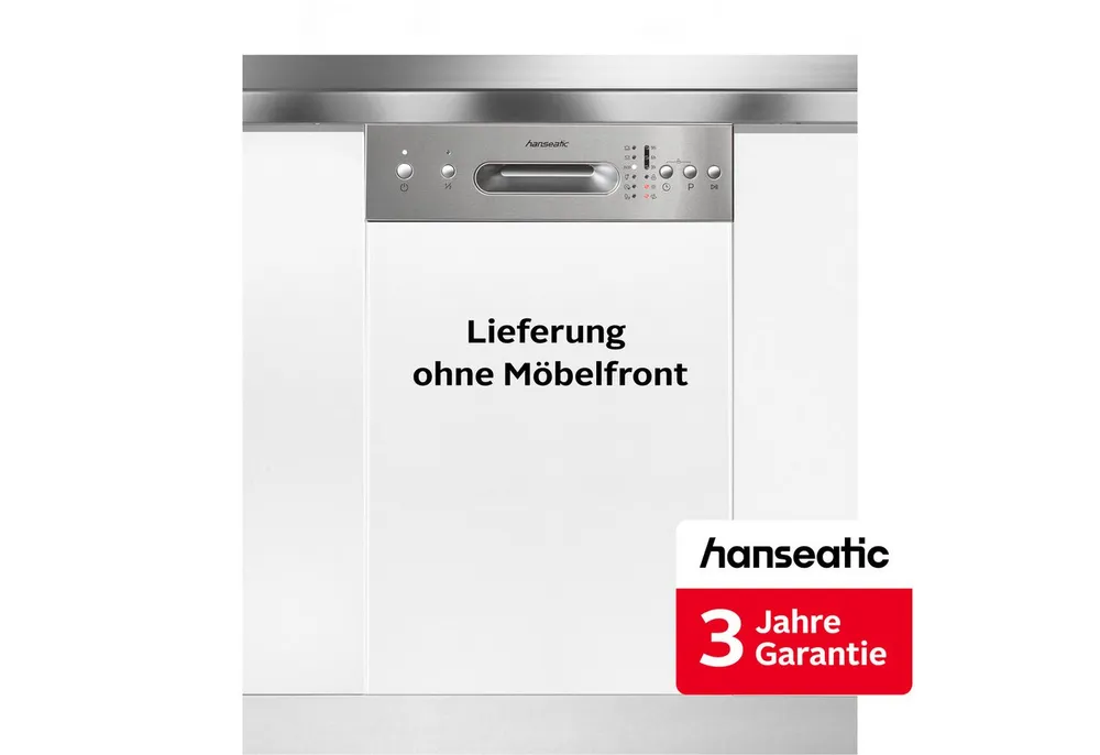 Hanseatic teilintegrierbarer Geschirrspüler HGTI4582E97736BS, 9 Maßgedecke, inkl. 3 Jahre Herstellergarantie