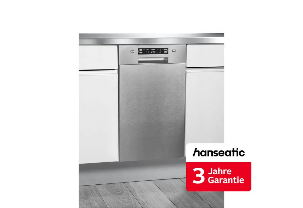 Hanseatic Unterbaugeschirrspüler HGU4582D10J7710EI, 10 Maßgedecke, inkl. 3 Jahre Herstellergarantie