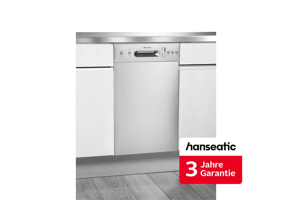 Hanseatic Unterbaugeschirrspüler HGU4582E97736BI, 9 Maßgedecke, inkl. 3 Jahre Herstellergarantie