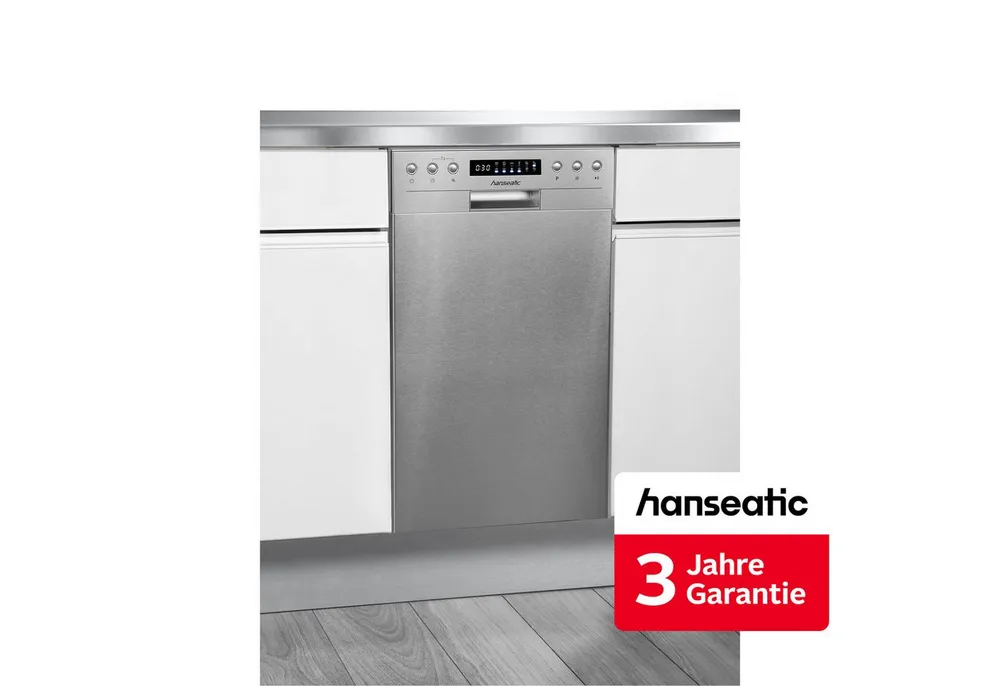 Hanseatic Unterbaugeschirrspüler HGU4582C10J7710DI, 10 Maßgedecke, inkl. 3 Jahre Herstellergarantie