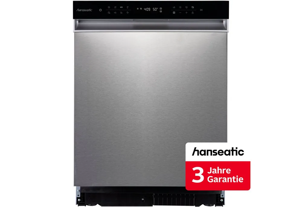 Hanseatic Unterbaugeschirrspüler HGU6082B14U7709WS, 14 Maßgedecke, inkl. 3 Jahre Herstellergarantie
