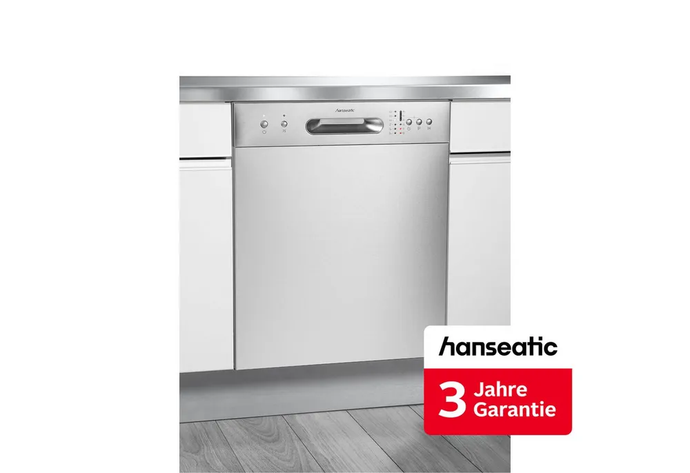 Hanseatic Unterbaugeschirrspüler HGU6082E127735BI, 12 Maßgedecke, inkl. 3 Jahre Herstellergarantie