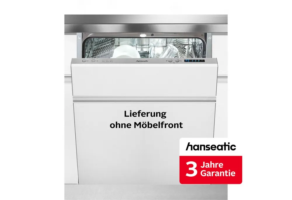 Hanseatic vollintegrierbarer Geschirrspüler HGVI6082D127711DS, 12 Maßgedecke, inkl. 3 Jahre Herstellergarantie