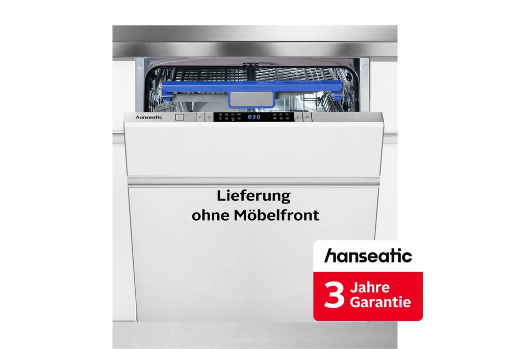 Hanseatic vollintegrierbarer Geschirrspüler HI6A14B13D, 14 Maßgedecke, inkl. 3 Jahre Herstellergarantie