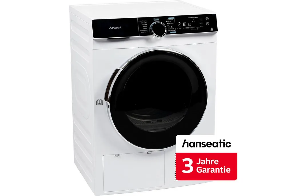 Hanseatic Wärmepumpentrockner HWTK8A3GT, inkl. 3 Jahre Herstellergarantie