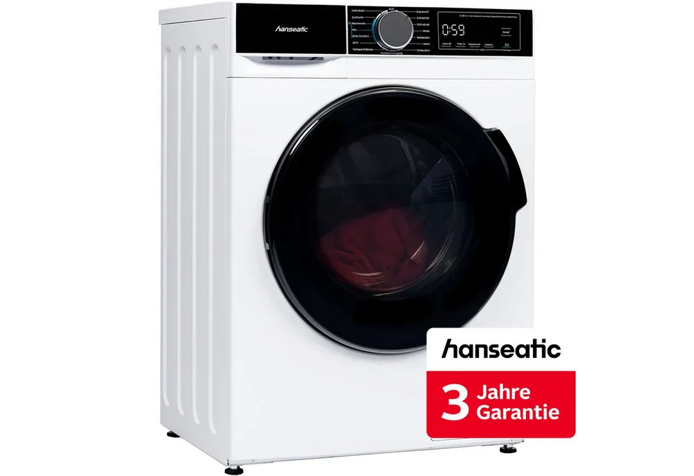 Hanseatic Waschmaschine HWMA714B, 7 kg, 1400 U/min, inkl. 3 Jahre Herstellergarantie