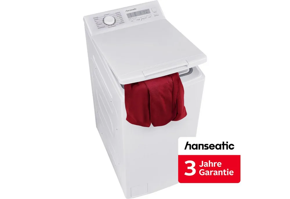 Hanseatic Waschmaschine Toplader HTW510C, 5 kg, 1000 U/min, inkl. 3 Jahre Herstellergarantie