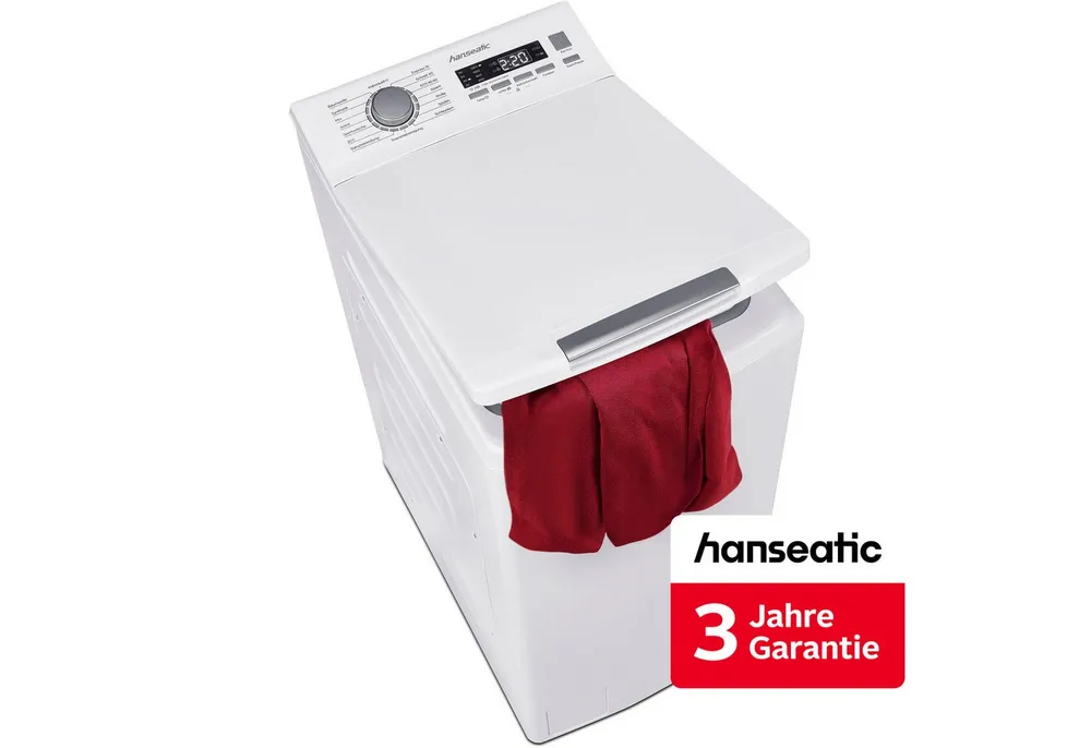 Hanseatic Waschmaschine Toplader HTW7512A, 7,5 kg, 1200 U/min, inkl. 3 Jahre Herstellergarantie