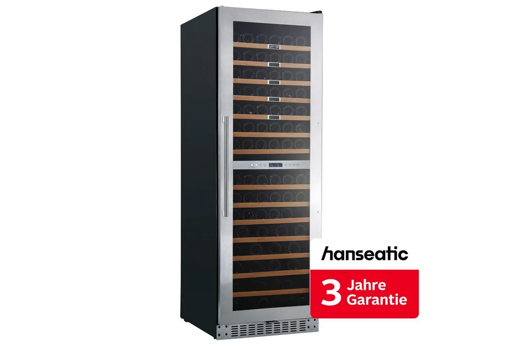 Hanseatic Weinkühlschrank HWC171FCIA, für 171 Standardflaschen á 0,75l,inkl. 3 Jahre Herstellergarantie