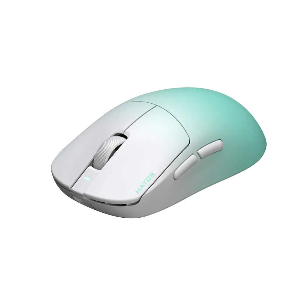 Ratón Hator Quasar 3 Ultima 8K Wireless 30000 DPI Weiß Mint Wiederaufladbar