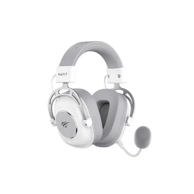 Kopfhörer Havit H2002YG kabellos und kabelgebunden 2.4 GHz Gaming Bluetooth Mikrofon Weiß Grau