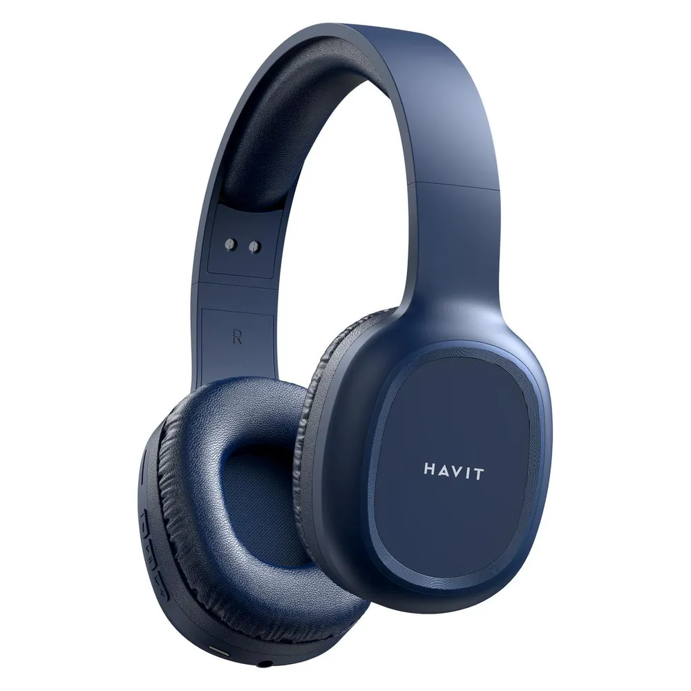 Kopfhörer Havit PRO kabellos und kabelgebunden Bluetooth Sport Alltagsgebrauch Mikrofon Blau