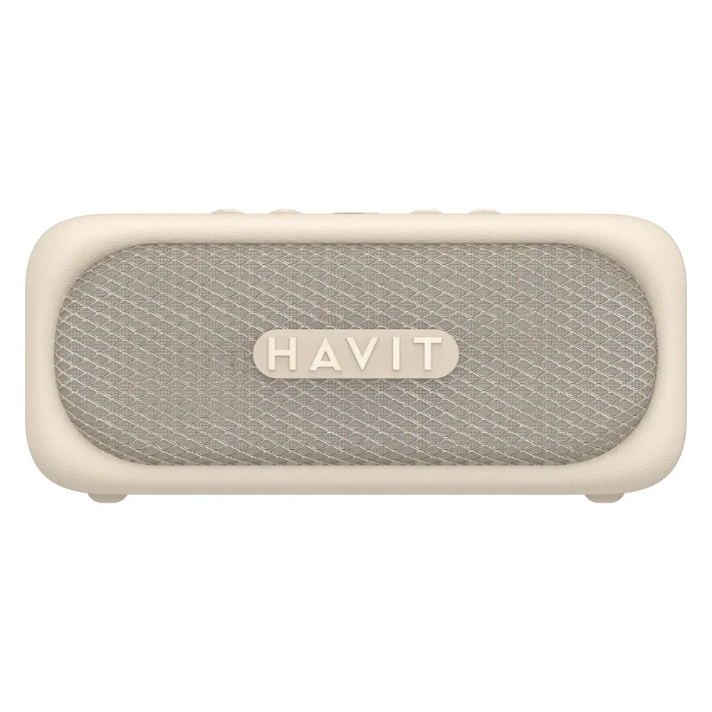 Lautsprecher Havit Party Wireless und kabelgebunden 20W IPX7 USB-C TWS 25h Beige