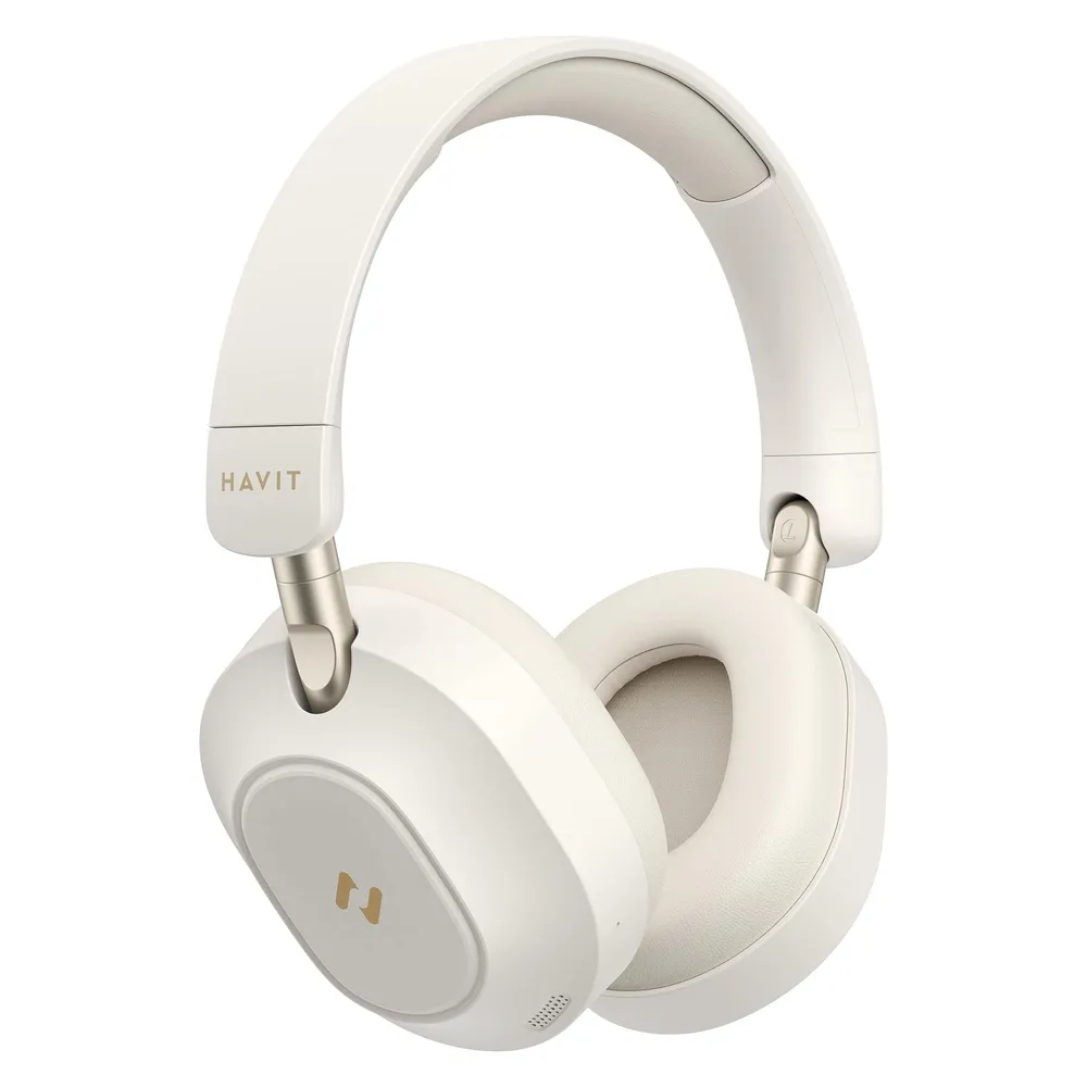 Kopfhörer Havit 6939119081430 kabellos Bluetooth Musik Alltag Geräuschunterdrückung Beige