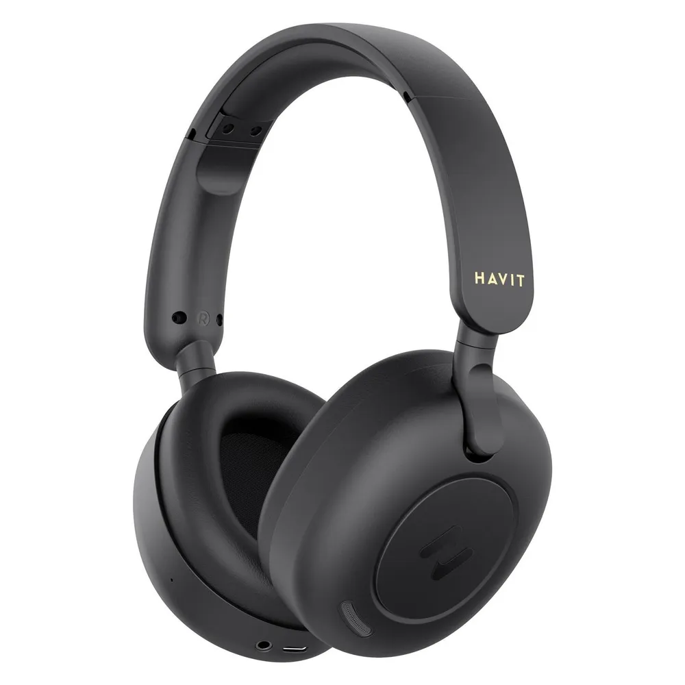 Kopfhörer Havit Hibrid Anc Bluetooth kabellos und kabelgebunden Musik/Alltag mit Mikrofon Schwarz