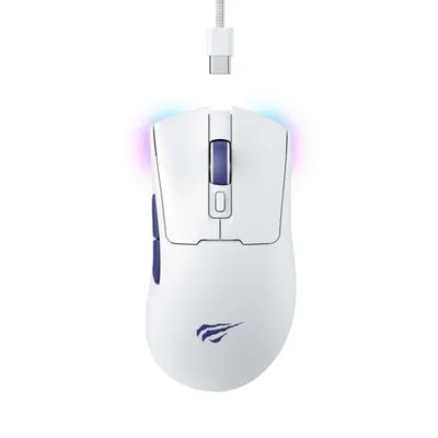 Maus Havit 6950676229837 Wireless/Bluetooth/USB 10000DPI Weiß 7 Tasten RGB