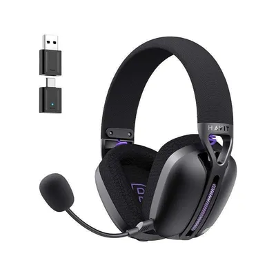 Havit Fuxi H3 Plus kabellose und kabelgebundene Bluetooth Gaming Kopfhörer Schwarz