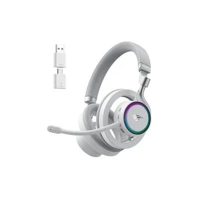 Kopfhörer Havit Fuxi-H8 kabellos und kabelgebunden Bluetooth Gaming RGB Weiß
