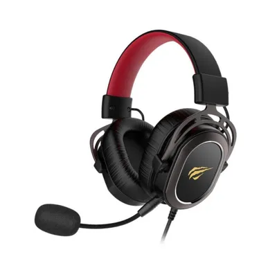 Kopfhörer Havit H2008D kabelgebunden 3,5 mm Gaming Mikrofon Schwarz Rot
