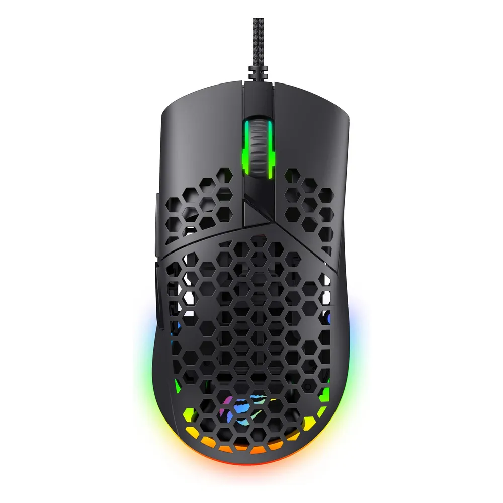 Maus Havit MS1036 USB Kabel 7200DPI Schwarz 7 Tasten Ambidexter RGB