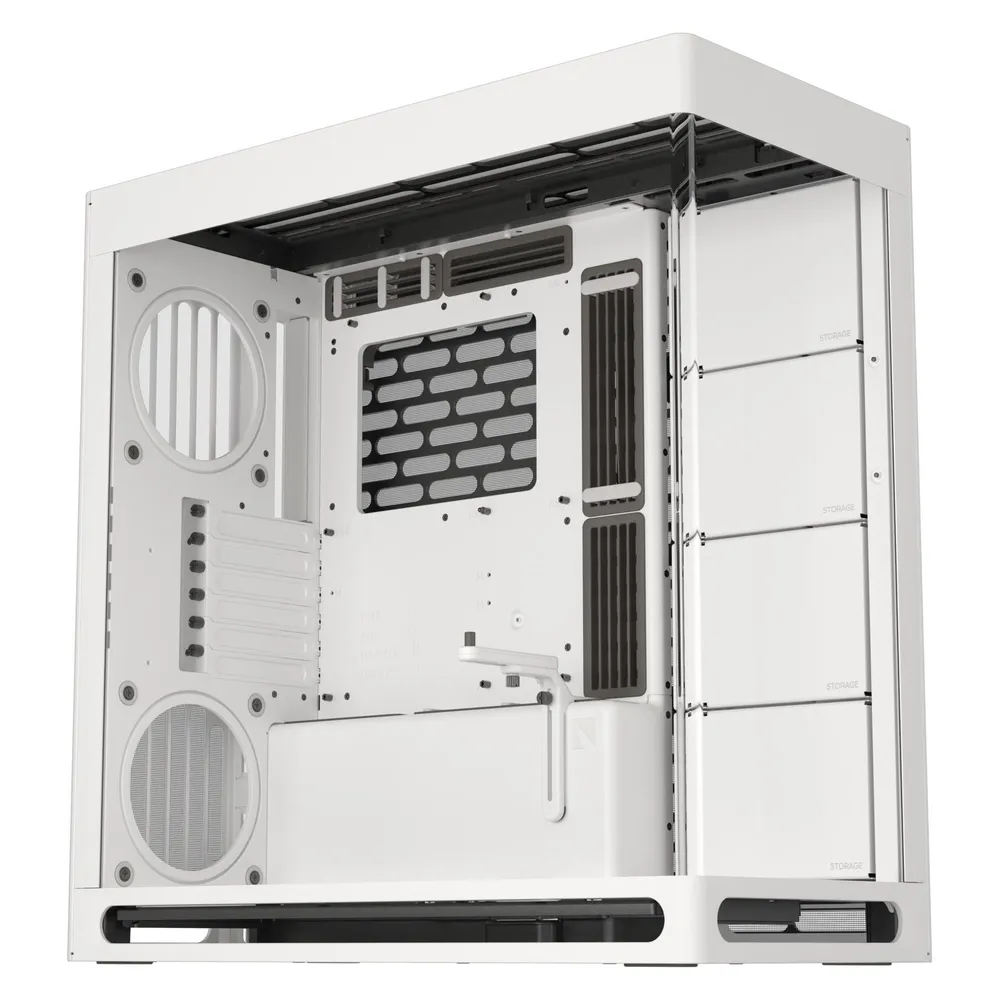 PC-Gehäuse HAVN HS 420 Mid Tower Weiß Tempered Glass USB-C EATX