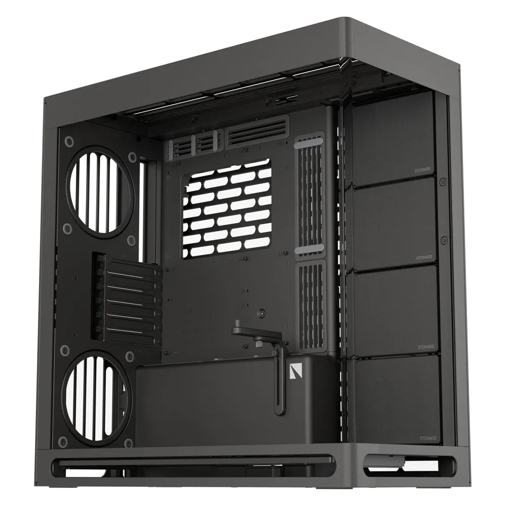 PC-Gehäuse HAVN HS 420 Midi Tower Schwarz Gaming Glasfenster