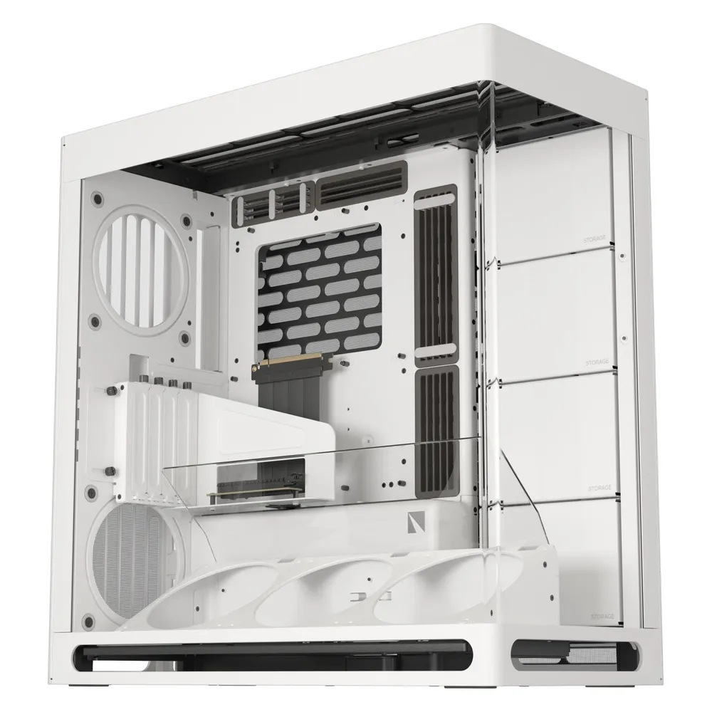 PC-Gehäuse HAVN HS 420 VGPU Weiß Midi Tower Tempered Glass für ATX/EATX