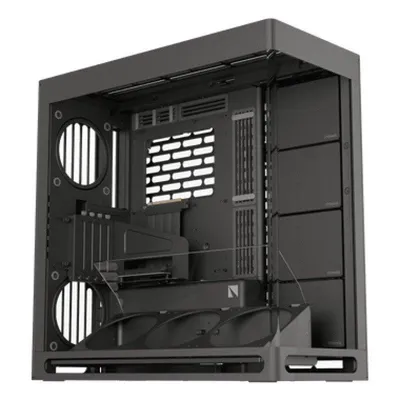 PC-Gehäuse HAVN HS 420 VGPU Midi Tower Schwarz Gaming Seitenscheibe USB-C