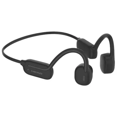 Kabellose, wasserdichte Knochenschallkopfhörer von Head mit Sprachassistenten, 32 GB Speicher und IPX8-Schutz, Schwarz