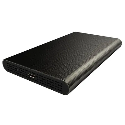 PC-Gehäuse Heden 0-BEHED25USBCN 2,5" SATA Aluminium Schwarz ohne Fenster USB-C