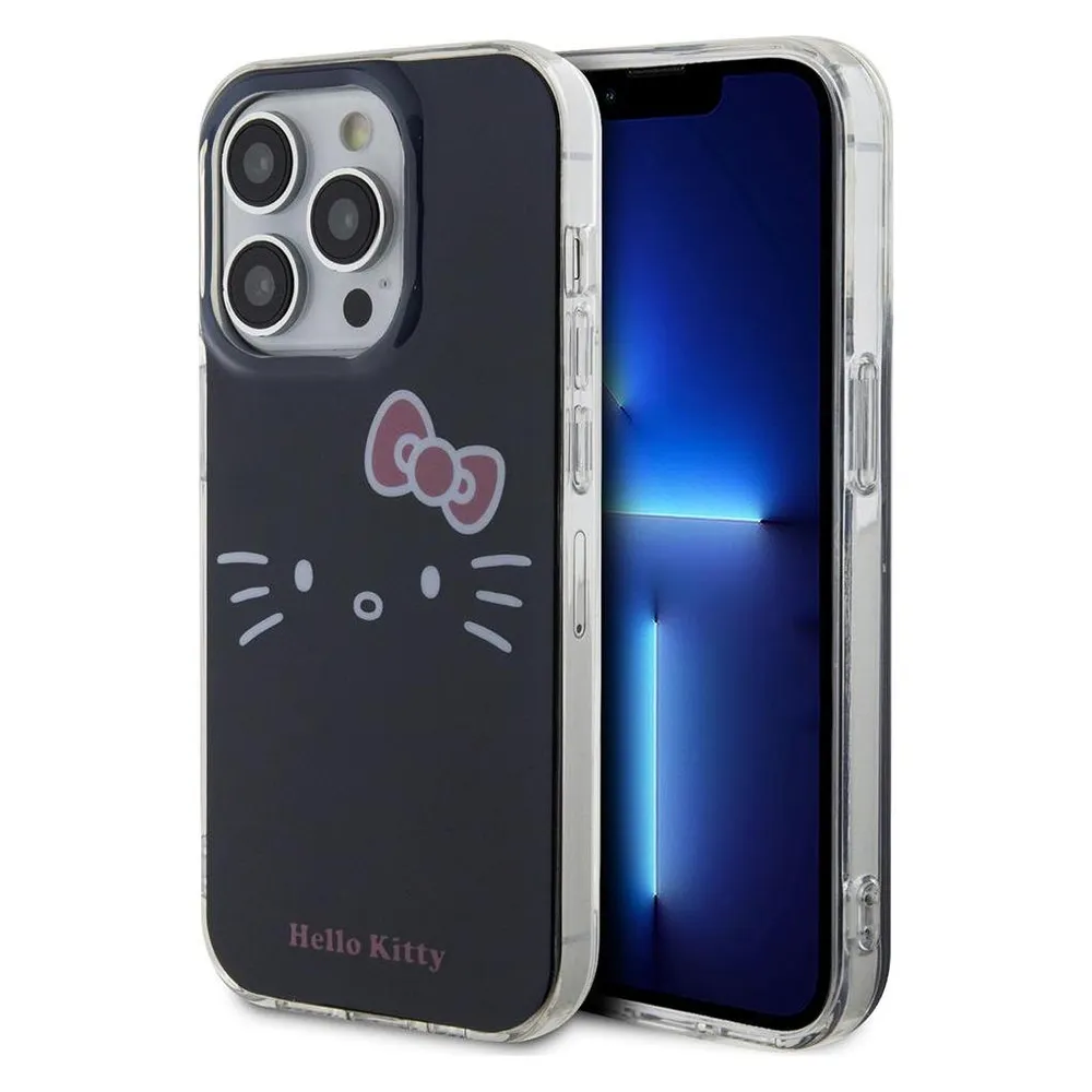 Hello Kitty HKHCP15LHKHLK iPhone 15 Pro 6.1" czarny/black hardcase IML Kitty Face
