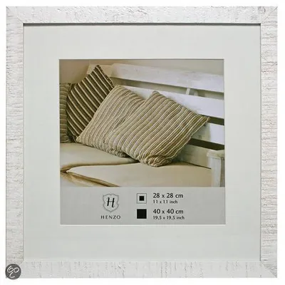 Henzo Driftwood Holzrahmen 40x40 weiß