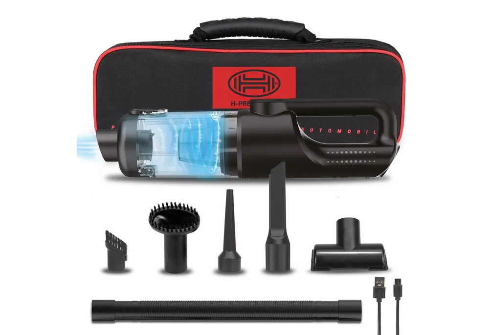 HEYNER Handstaubsauger Akku Staubsauger 120W 16.000 Pa Auto Gebläse Hepa-Filter bürstenlos, 120 W, Beutellos mit Filter