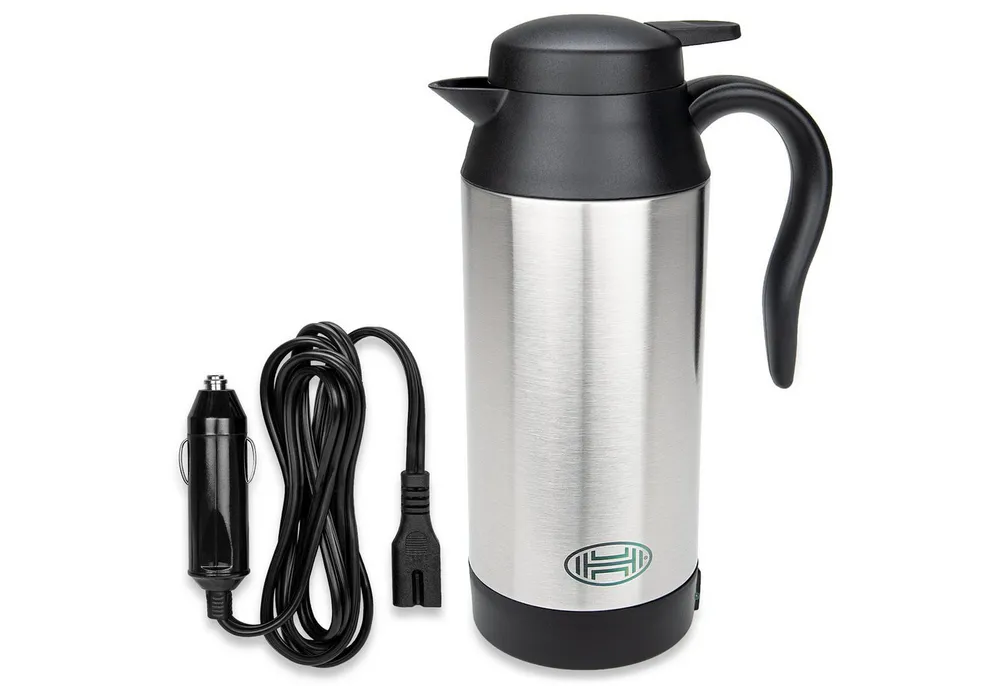 HEYNER Reise-Wasserkocher Reisewasserkocher Auto 700 m, 12 V mit Warmhaltefunktion, 0.7 l, 120 W
