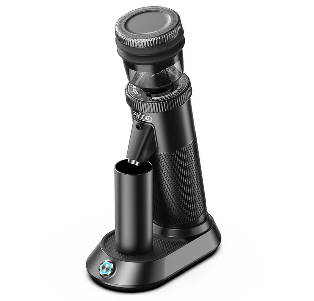 HiBREW Kaffeemühle G5 48mm konischer Bohrer, 36-Gang-Mahlwerk einstellbar, 165 W, 50 g Bohnenbehälter, für Espresso/Türkisch/Übergießen/Mocca/Tropfkaffee