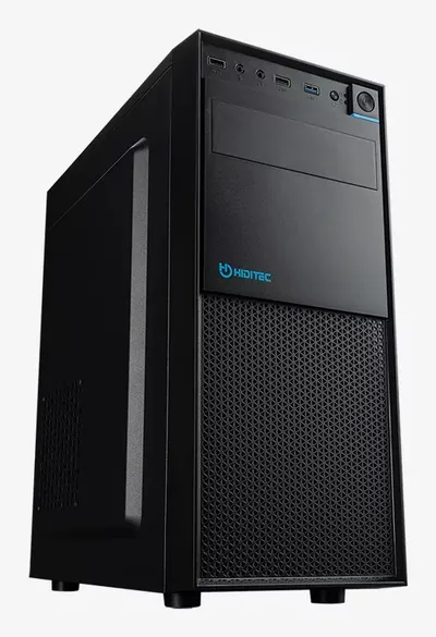 PC-Gehäuse Hiditec NEO Midi Tower Schwarz ATX Micro ATX ITX PC-Gehäuse