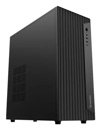 Computer-Gehäuse Hiditec Blok Midi Tower Schwarz ATX 4x120mm Lüfterfilter