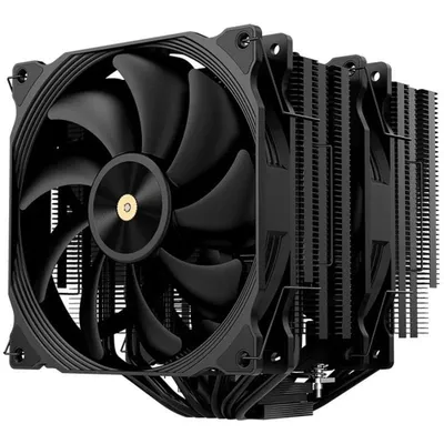 Hiditec C40 Pro Dual Tower CPU-Lüfter, TDP 290 W, 6 Rohre, 140 mm, Schwarz