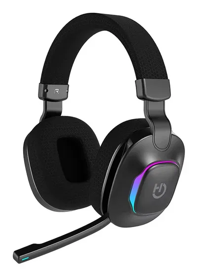 HIDITEC Kabelloser Bluetooth 5.4-Kopfhörer mit 3,5-mm-Klinkenstecker und Mikrofon und ARGB