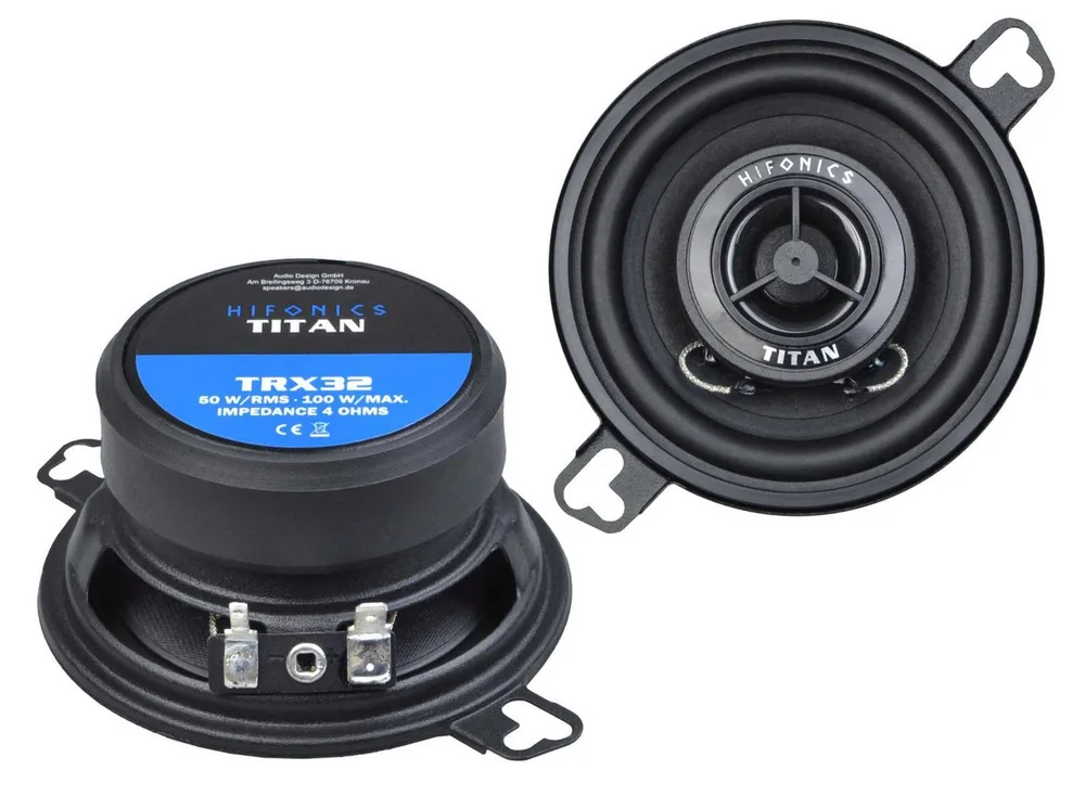Hifonics Titan TRX32 8,7 cm (3.5) 2-Wege Koaxial-Lautsprecher Auto-Lautsprecher (50 W)