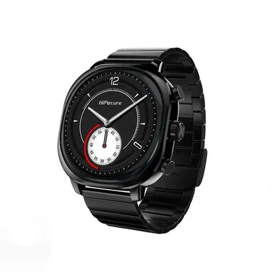 HIFUTURE AIX Bluetooth 1,43" Schwarz Edelstahl Wasserdicht 10m Herzfrequenzmesser